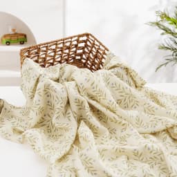 100% Cotton 120*110cm 2 Layers Newborn Baby Bath Towel Wrap Muslin Swaddle Blankets