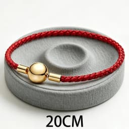 2026 New 925 Silver Women's Love Heart Adjustable Leather Rope Weaving Logo Bracelet Display Tool DIY Exquisite Charm Jewelry
