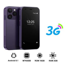 15SE Small Pocket Mobile Phone 3.0 Inch HD Screen 3G WCDMA Android 8.1 Dual SIM Face Unlock WiFi GPS Play Store Mini Smartphone