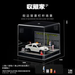 Collector 1/64 Car Model Parking Lot Small-scale Scene Acrylic Display Dust Cover Storage Box Friends Gifts Collect Ornaments