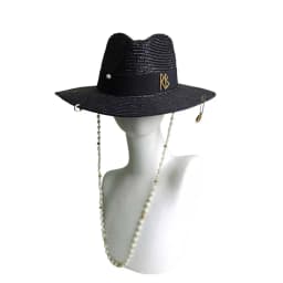 Canotier Hat Flat Top Fedora Women's Autumn and Winter Vacation Diamond Striped Sun Hat Women's Fedora sombreros para mujer