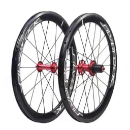 SILVEROCK SR40 Alloy Wheels 20 inch 406 451 V Brake Rim Caliper Brake 40 High Profile 74 100/130 Folding Bike Minivelo Wheelset