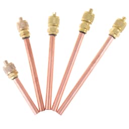 5pcs/lot 1/4" SAE 1/4" OD 4" Stem Strong Core AC Air Conditioner Refrigeration Access Valve Service/Access Valve