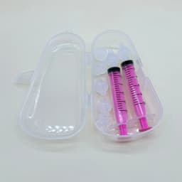 10ML Baby Nasal Syringe Set with 5 Silicone Heads Baby Nasal Aspirator Qucik Syringe Nose Cleaner Rinsing Tools for Infant Kids