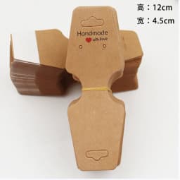 50 Pcs Jewelry Cards, Folded with Adhesive, Self-Adhesive Hanging Card, Jewelry Display Card