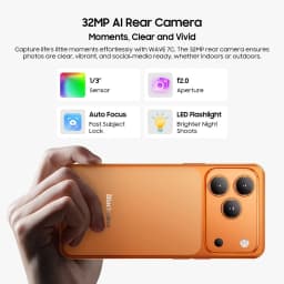 Blackview Wave 7C Smartphone 4GB+64GB / 128GB 6.56'' HD+IPS Display 5000mAh Battery 32MP Camera Android 16 Cell Phone 4G