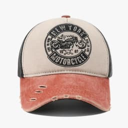 Unisex Baseball Caps Man Women Retro Cap Letters & Motor Print Retro Adjustable Hats Spring and Summer Outdoor Sunscreen Hat