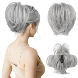 Pinch style messy chicken coop head wig ponytail bun bun bun head straight ponytail