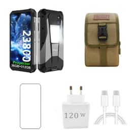 Unihertz 8849 Tank 3 Pro Rugged Mobile Phone 5g with 480P 100 Lumens Projector 200Mp Camera 512Gb Rom 23800Mah 120W Fast Charging Android 15 Nfc