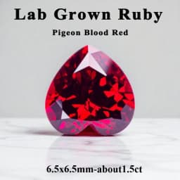 Lab Grown Sapphire Heart Shape Cornflower Color High Quality for DIY Jewelry Making Ring Main Materials Certificate