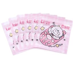 20pcs/lot 10X11cm Cute Ziplock Bag Multiolor Plastic Candy Snack Pouches Cartoon Pattern Reusable Jewelry Gifts Packaging Bags