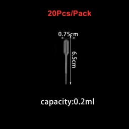 0.2/0.5/1/2/3ML Disposable Plastic Squeeze Transfer Pipettes Dropper For DIY SIlicone Epoxy Resin Molds Jewelry Making