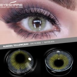 EYESHARE 1 Pair Aurora Europe Colored Contact Lens Yearly Use Cosmetic Colored Contacts Lenses for Eyes Beauty Contact Lenses