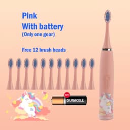 Children's Electric Toothbrush Cartoon Kids With Replacement Head Ultrasonic IPX7 Waterproof Rechargeable Sonic Toothbrush