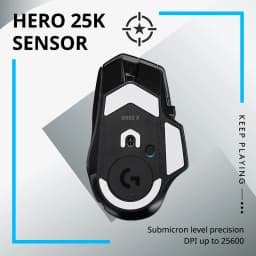 Logitech G502 X LIGHTSPEED Wireless Gaming Mouse, HERO 25K, 25600 DPI, 13 Programmable Buttons, Esports Version