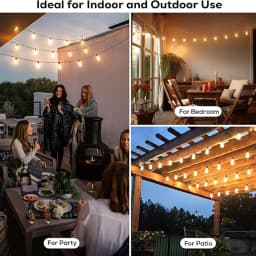 ST38 Festoon 220V LED Globe String Light Fairy LED Outdoor For Birthday Party Garden Decor Garland Lamp Street Patio Backyard