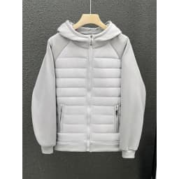 Trendy Hooded Solid Color Cotton Coat Jacket Grey Black White Loose Fit Versatile Casual Unique Couple Style Jacket For Men