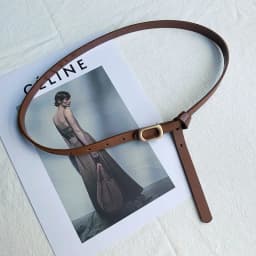 New Non-hole Woman Thin Belt PU Leather Metal Buckle Wrist Strap For Female Dress Shirt Decor Belts Fashion Adjustable Waistband
