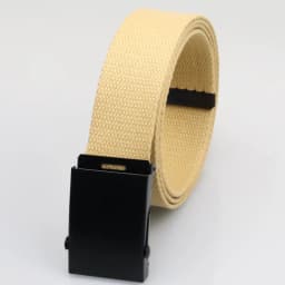 3.8cm Casual Canvas Belt Silver Alloy Buckle Solid Color Outdoor Comfortable Cotton Sports Belt Unisex