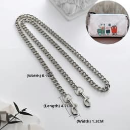 Golden Sliver Bag Chain Accessories Metal Extension Chains Crossbody Belt Replacement Black Bags Strap For Women Bag Accessories