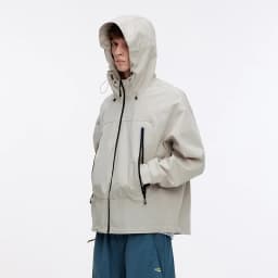 Semir Jacket Men Outdoor Sport Loose Hooded Patchwork Mesh 2025 Autumn Textured Top Menswear Clothing Jackets