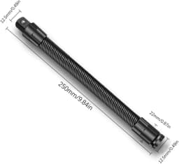 250/350 mm 1/2'' Flexible Socket Extension Ratchet Drive Socket Extension Bar Bendable Elastic Joint Head Post Connecting Link