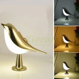 Nordic Modern Magpie Led Desk Light Bedroom Study Bedside Lamp Living Room Decorate Touch Bird Floor Lamps Car Aromatherapy Lamp