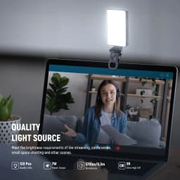 NEEWER BASICS LED Selfie Phone Light, Rechargeable 2500-9000K Clip On Fill Light, Color Films/Diffuser/3000mAh for iPhone Camera