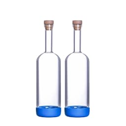 2PCS 800ml Inmeet Creative Bubble Wine Bottle Bar Juice Cocktail Oil Bottle with Scale Bartender Supplies