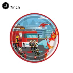 Fireman Cake Topper Cupcake Toppers Fire Hydrant Truck Firefighter Helmet Theme for Kids Boy Girl Happy Birthday Cake Decoration