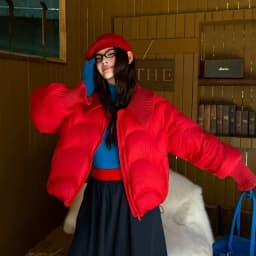 Winter Puff Knitted Splicing Down Jacket Women White Duck Down Big Lapel Outwears Female Fluffy Warm Thick Parker Bread Jacket