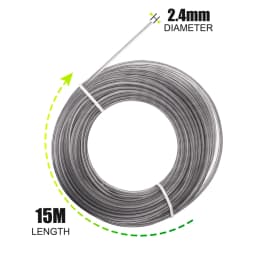 CMCP 2-4mm*15m Brushcutter Trimmer Rope Pentagram Nylon Mowing Trimmer Line Brush Cutter Wires Rope Accessories