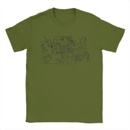 Petey's Lumon Map Severance T Shirt Men 100% Cotton Vintage T-Shirt Round Neck MDR Tee Shirt Short Sleeve Clothing Gift Idea