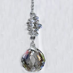 1PCS 20mm Clear Crystal Ball Prism Suncatcher Rainbow Pendants Maker, Hanging Crystals Prisms for Curtain Home Garden Decoration
