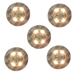 10/5PCS LED Coaster 3 Modes with Battery Powered Wine Glass Mat Cup Pad Sticker Bottle Drinking Club Bar Party Decor Night Light