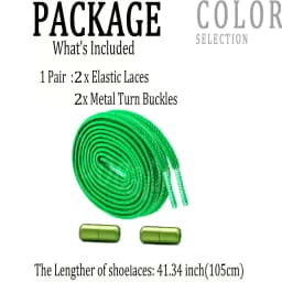 1 Pair No Tie Shoe Laces Colorful Buckle Flat Shoelaces Colorful Fashion Without Ties Elastic Laces Sneaker Kids Adult Widened