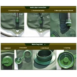 Water Bladder Hydration Backpack 2L Large Capacity EVA Water Bags Reservoir For Running Cycling Hydration Water Storage Bag