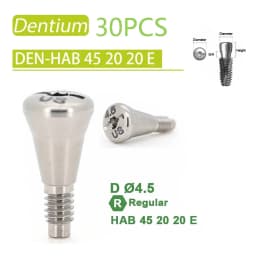 Dental Healing Abutment Healing Cover Screw/Cap High Precision Titanium Compatible with Dentium Implant System