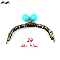 1 Piece 12.5 CM Antique Bronze Arc-shaped Candy Head Metal Purse Frame Kiss Clasp DIY Bag Accessories