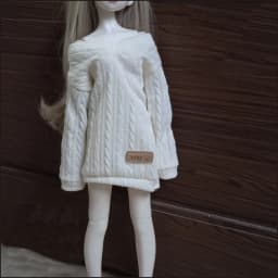 New 30/45/60cm Doll's Clothes for 1/3 1/4 1/6 Bjd Doll Loose Fitting Sweater Diy Girl Toys Dress Up Doll Accessories, No Doll