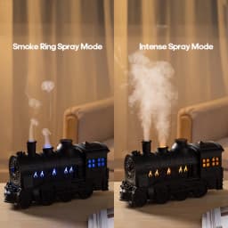 USB Train Shape Aroma Diffuser, 2 Mist Modes, 2 Timers, Night Light, 300ml, Fine Mist, Quiet Air Humidifier for Home Office