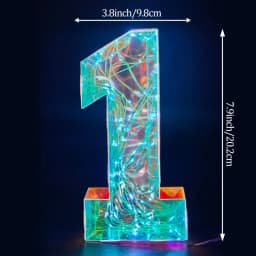 Multicolor Letters LED Night Light Numbers Dual‑Power Light‑Up Battery USB Operated Portable Indoor Decor for Party Wedding Home
