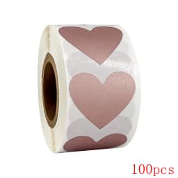 50-300pcs 3 colors Scratch Off Stickers Heart Shape Labels sticker DIY handmade for game Scratch Sticker Labels stationer