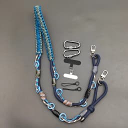 Multifunctional Hand-woven Phone Lanyard Adjustable Crossbody Strap Carabiner Decor Rope Camera Bag Replacement Shoulder Strap