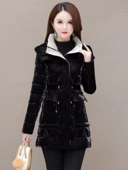 Women's Clothing 2023 New Middle-Aged Winter Down Cotton Jacket Parka Hooded Thicken Warm Coat Female Loose Overcoat Ladies Tops