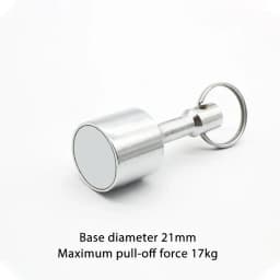 Bearing 4-24KG Super Strong Metal Magnet Check Car Keys Keychain Split Ring Pocket Keyring Hanging Holder Portable Outdoor Tools