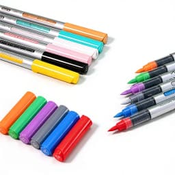 High Grade Acrylic Marker Set with Direct Liquid Soft Brush Tip, Rich Color for Art Creation & DIY Projects