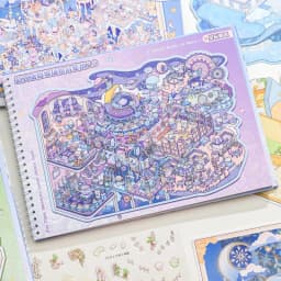 Mr. Paper 20pcs Oversized Miniature Scene Sticker Book 7.0 3D Diorama Journal Decor, Creative Collage Material DIY Stress Relief