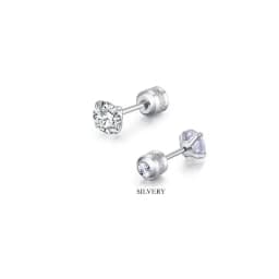 2pcs 20G Hypoallergenic Titanium Steel Stud Earrings for Men Women, Zircon Screw Back Earring Cartilage Tragus Ear Piercing Gift