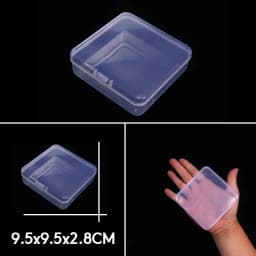 Rectangle Round Square Transparent Plastic Carrying Case For Bead Compartment Adjustable Container Jewelry Storage Box Wholesale